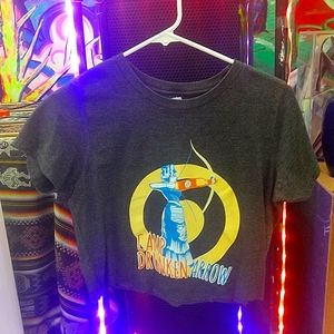 "Camp Drunken Arrow" Large graphic tee